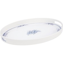 Madame Coco Blanche Oval Tepsi 43x30 Cm