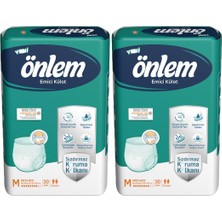 Önlem Yetişkin Emici Külot Bezi Orta Boy Medium 30 Adet x 2 Paket