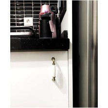 Eym Porselen Mobilya Dolap Kulp 128 mm Antik Sarı