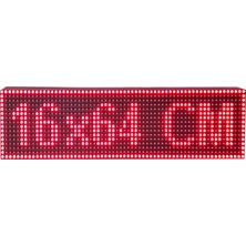 Eskişehir LED Tabela Kayan Yazı - 16X64CM - Kırmızı - Tek Yönlü