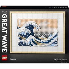 LEGO® Art Hokusai Büyük Dalga 31208 - Sanatseverler ve Yetişkinler için Japon Tablo Yapım Seti (1810 Parça)