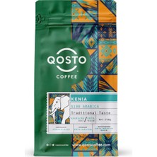 Qosto Coffee Kenya Aa Top Karigu Kirinyaga, Yöresel Kavrulmuş Filtre Kahve Çekirdeği 250 gr