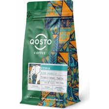 Qosto Coffee Kenya Aa Top Karigu Kirinyaga, Yöresel Kavrulmuş Filtre Kahve Çekirdeği 250 gr