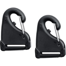 Wilkwe 2 Pcs Naylon Asma Woking Carabiner Hook Kayış Klipsi Açık Spor Kaynağı (Yurt Dışından)