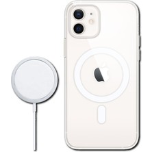 Byoztek Iphone 11 Magsafe Destekli Kablosuz Şarj Uyumlu Şeffaf Silikon Kılıf