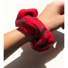 Woolly Scrunchies Desenli Scrunchie Simit Lastik Toka