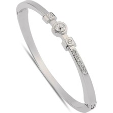 Bers Aksesuar Kadın Ortası Büyük Taşlı Kelepçe Bileklik