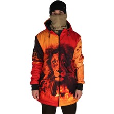 Snowsea SS7933 Sarı Kırmızı Aslan Snowboard Montu