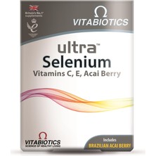 Ultra Selenium Açai Ekstresi, C ve E vitamini, Selenyum İçeren Takviye Edici Gıda 30 Tablet