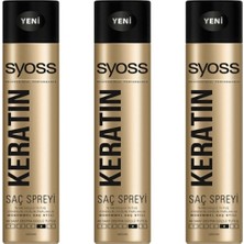 Syoss Keratin Hacim Veren Saç Bakım Spreyi 400 Ml 3 Adet Syoss Saç Spreyi