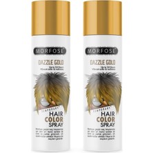 Morfose Mech 24 Saate Kadar Etkili Altın Renkli Saç Spreyi Dazzle Gold 150 Ml 2 Adet