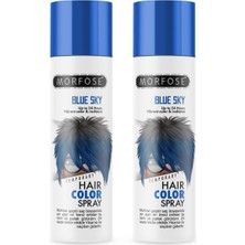 Morfose Mech 24 Saate Kadar Etkili Mavi Renkli Saç Spreyi Blue Sky 150 Ml 2 Adet