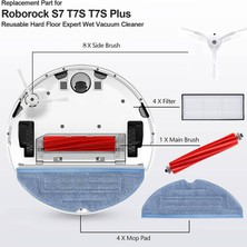 Gorgeous Aksesuarlar Roborock S7 T7S T7PLUS Xiaomi Elektrikli Süpürge Yedek Parça Aksesuar Seti (Yurt Dışından)