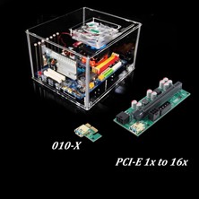 Gorgeous Adet 010-X Pcıe 1x Ila 16X Usb3.0 60MM Grafik Kartı Uzatma Yükseltici Kart Flaş LED Gpu Btc Madencilik Yeni Sürüm (Yurt Dışından)