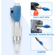 Gorgeous 1 Adet Görsel Hata Bulucu Adaptörü, Hibrit Fiber Optik Konnektör Adaptörü, Tek Modlu 9/125UM Fc Erkek - Lc Dişi Adaptör (Yurt Dışından)