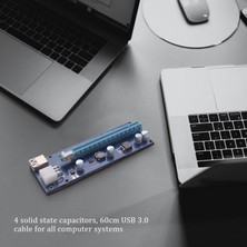 Gorgeous Adet VER009S USB 3.0 Pcı-E Yükseltici Express 1x 4x 8x 16X Genişletici Yükseltici Adaptör Kartı Sata 15PIN 6 Pin Güç Kablosu (Yurt Dışından)