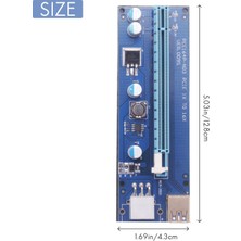 Gorgeous Adet VER009S USB 3.0 Pcı-E Yükseltici Express 1x 4x 8x 16X Genişletici Yükseltici Adaptör Kartı Sata 15PIN 6 Pin Güç Kablosu (Yurt Dışından)