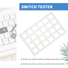 Gorgeous 24 Anahtar Akrilik Anahtar Test Cihazı Kiraz Mx Anahtarları Gateron Zealio Kailh Kutusu Anahtarları Mil 24 Eksen (4x6) (Yurt Dışından)
