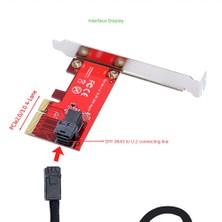 Gorgeous Pcıe - U.2 Adaptör Kartı SFF-8643 Gen 3 /4 - Madencilik Için Mini-Sas (SFF-8643) - 8639 U.2 Kablosu ile SSD Için Şerit Kartı (Yurt Dışından)