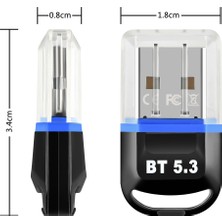 Gorgeous USB Bluetooth 5.3 Adaptörü USB Bluetooth Alıcısı Dizüstü Bilgisayarı Destekler Masaüstü Bluetooth Kulaklık Alıcı Verici Kırmızı (Yurt Dışından)