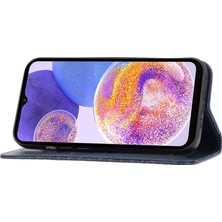 Cool-M Samsung Galaxy A13 4G / A13 5G / A04S 4G (164.7 x 76.7 x 9.1 mm) Buzağı Doku Deri Deri Cüzdan Baskılı Rhombus Desen Manyetik Emilim lı Telefon Kılıfı (Yurt Dışından)