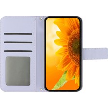 Cool-M HT04 Samsung Galaxy M23 için Basılı Ayçiçeği 5G, PU Deri Cüzdan Manyetik Toka Cilt Anti-Fall ile Telefon Kılıfı (Yurt Dışından)