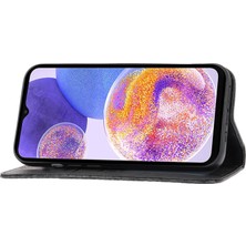 Cool-M Samsung Galaxy A13 4G / A13 5G / A04S 4G (164.7 x 76.7 x 9.1 mm) Buzağı Doku Deri Deri Cüzdan Baskılı Rhombus Desen Manyetik Emilim lı Telefon Kılıfı (Yurt Dışından)