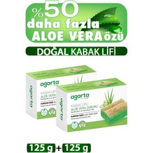 Agarta Doğal Kabak Lifli El Yapımı Aloe Vera Sabunu 2 Adet 125G