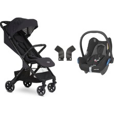 Easywalker Mini By Easywalker Buggy Snap Kabin Boy Travel Sistem Bebek Arabası - Oxford Black, tek tuşla otomatik katlanan bebek arabası