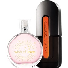 Avon Full Speed Erkek Parfüm ve Wish Of Love Edt 50 ml Kadın Parfüm Paketi 8681298011644