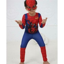 Sole Baskılı Spiderman Örümcek Adam Erkek Çocuk Kostümü