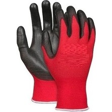 Mafel Eli Nitril 007 Iş Eldiveni No:10 Xl 12 Adet Kırmızı-Siyah