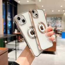 Anatolia iPhone 13 Uyumlu Köşeleri Renkli Şeffaf Kamera Korumalı Silikon Luxury Telefon Kılıfı