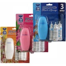 Discover Asma Koku Tipi 3 Yedekli 3'lü Air Fresh Spray Set 180 Basım Özelliği ile