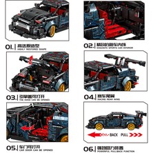 Mindi Uyumlu Blok Spor Araba Yetişkin Yetişkin Zor Montaj Oyuncak Araba Yarış Modeli Çocuk (Yurt Dışından)