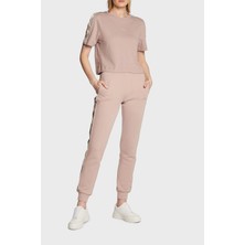 Guess Logo Bantlı  Pamuk Bisiklet Yaka Relaxed Fit Britney T Shirt Bayan T Shirt V3RI08I3Z14 G4Q9