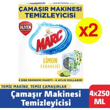 Marc Çamaşır Makinesi Temizleyicisi Limon Ferahlığı 4X250 ml