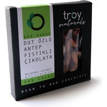 Troy Naturals %88 Kakao Dut Özlü Antep Fıstıklı Çikolata