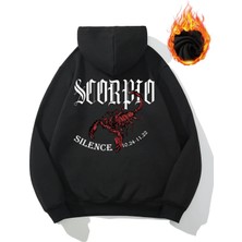 Kadın Siyah Scorpion Kapüşonlu Sweatshirt