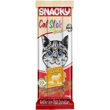 Snacky Kedi Stick Ödül Maması Kuzulu 5 gr x 3 Adet Kediler İçin Lezzetli Ödül