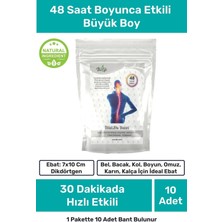 İlla Life Hızlı Etkili Büyük Boy Sporcu Kinezyo Bandı Kas Eklem Bacak Boyun Sırt Omuz Karın İçin Bant 10'lu