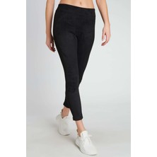 Oroverde Kadın Nubuk Siyah Tayt