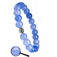 Tesbih Atölyesi Sertifikalı Angelit Taşı Bileklik (8 Mm)  Melek Taşı