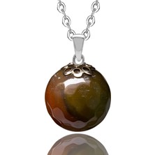 Tesbih Atölyesi Sertifikalı Multicolor Kuvars Taşı Doğal Taş Kolye (Elmas Kesim)