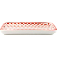 Porland Mix Match Kırmızı Kayık Tabak 15 cm