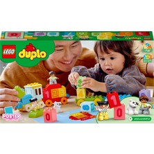 LEGO® DUPLO® İlk Sayı Treni Saymayı Öğren 10954 - 18 Ay ve Üzeri Çocuklar İçin Sayma Yetisini Geliştiren Eğitici Oyuncak Yapım Seti (23 Parça)