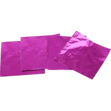 Flameer 100PCS Paket Kağıt Çikolata Lolly Sarmalayıcıları -, 8 x 8cm Pembe