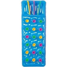 Bestway Mavi Renk Bestway Şişme Pencereli ve Bardaklı Yastıklı Deniz Yatağı 188 x 71 cm