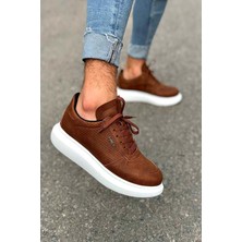 Rainon Store Taba Deri Yüksek Taban Outdoor Erkek Sneaker