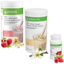 Herbalife Ahududu Shake 1 Vanilya Shake 1 Çay Şeftali